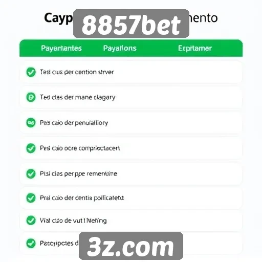 Métodos de pagamento aceitos pelo 8857bet